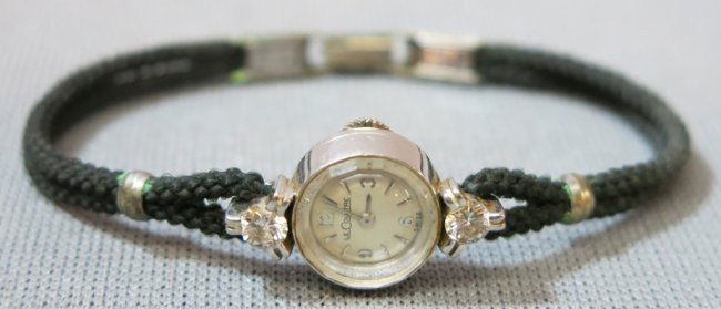 LE COULTRE 14K WHITE GOLD LADIES WATCH (1 of 3)