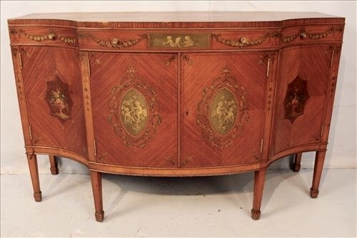 A VICTORIAN SATINWOOD SERVER (1 of 3)