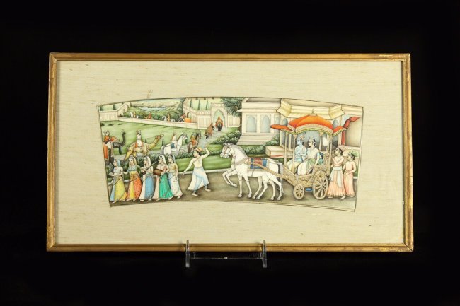 A MAGNIFICENT 19TH CENTURY INDIAN MINIATURE PAINTING (1 of 1)