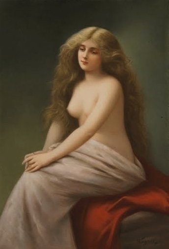 19TH CENTURY BERLIN KPM PORCELAIN PLAQUE: 17cm x 13cm, in excellent condition. Estimate $2.500-3.000