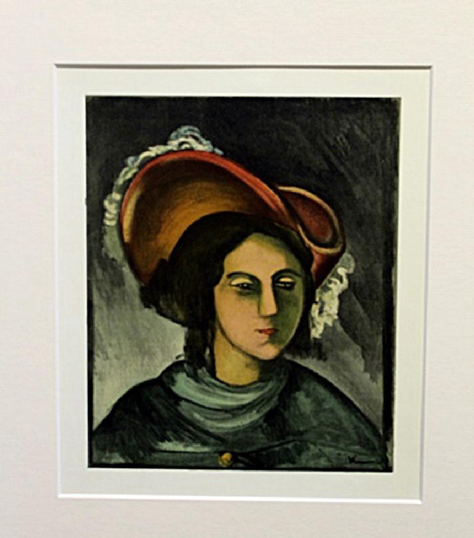 Madeleine - Maurice De Vlaminck - Lithograph: Lithograph by Maurice De Vlaminck. Maurice de Vlaminck was a French painter. Along with André Derain and Henri Matisse he is considered one of the principal figures in the Fauve movement, a group of