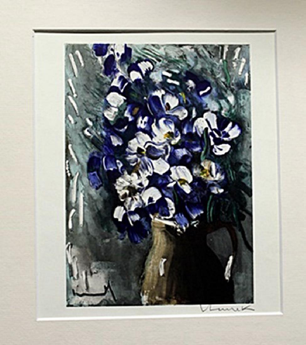 Flowers - Maurice De Vlaminck - Lithograph: Lithograph by Maurice De Vlaminck. Maurice de Vlaminck was a French painter. Along with André Derain and Henri Matisse he is considered one of the principal figures in the Fauve movement, a group of