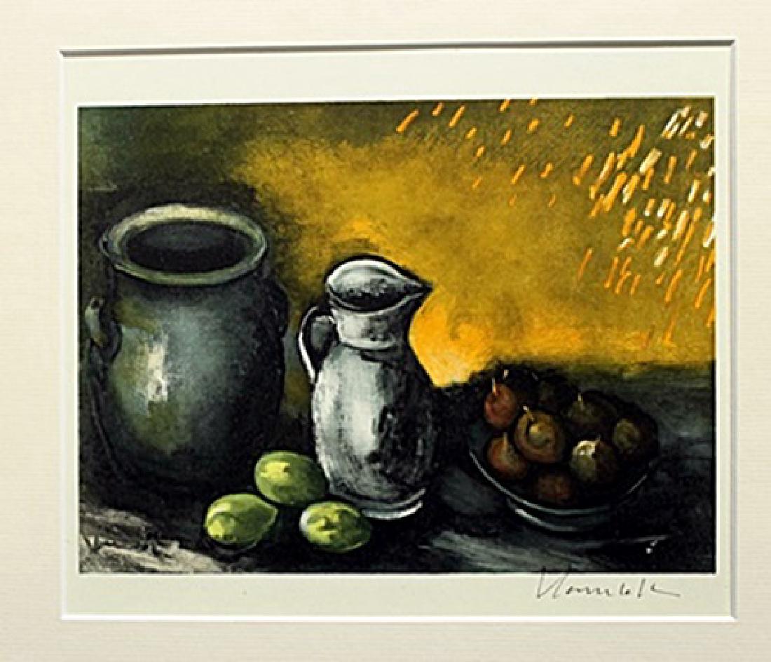Still Life With Jugs - Maurice De Vlaminck - Lithograph: Lithograph by Maurice De Vlaminck. Maurice de Vlaminck was a French painter. Along with André Derain and Henri Matisse he is considered one of the principal figures in the Fauve movement, a group of