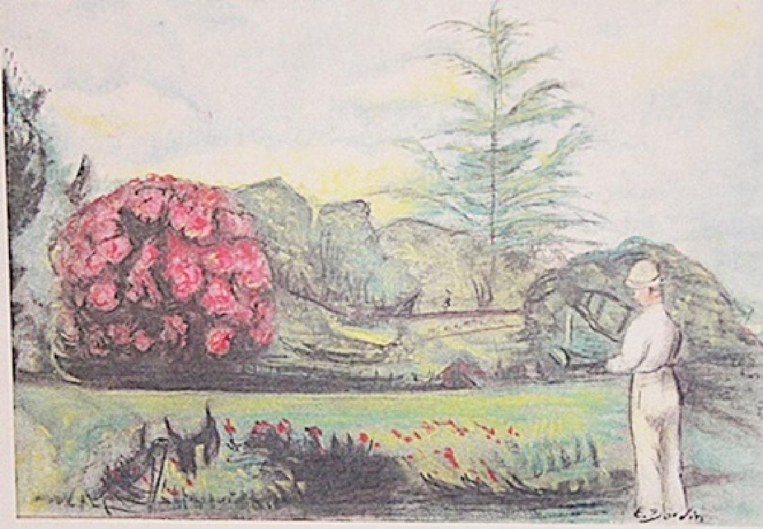 Untitled: in the manner of Eugene Boudin "Untitled" pastel on paper circa.1872, private collection Approx. 19x13in. Boudin one of the first French landscape painters to paint in the open air, directly from natu