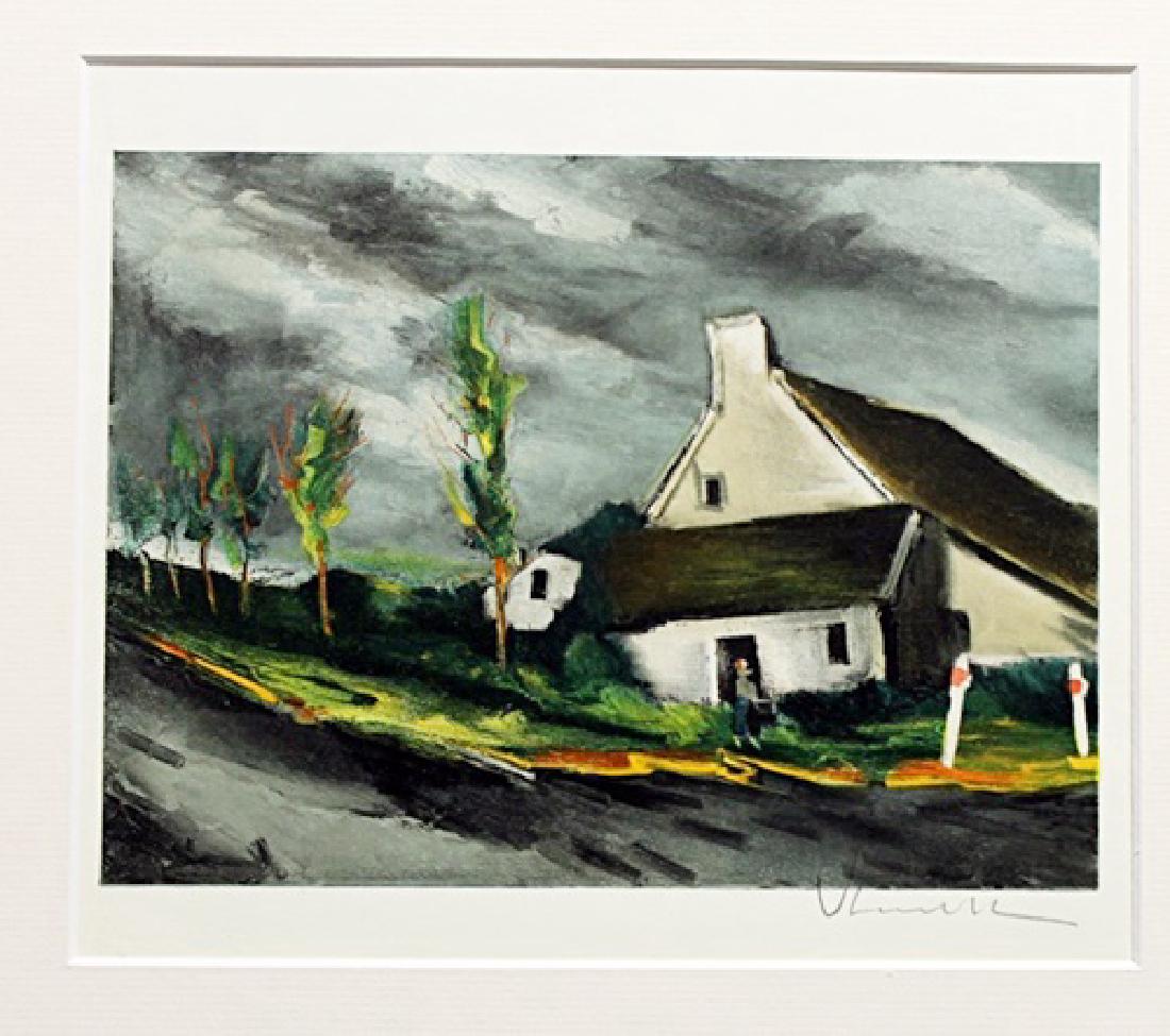 Maurice De Vlaminck - Lithograph: Lithograph by Maurice De Vlaminck. Maurice de Vlaminck was a French painter. Along with André Derain and Henri Matisse he is considered one of the principal figures in the Fauve movement, a group of