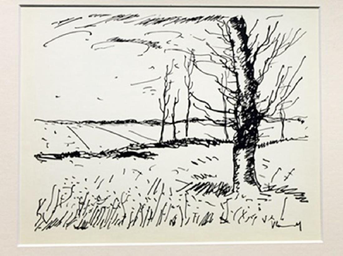 Valley Of The Avre - Maurice De Vlaminck - Lithograph: Lithograph by Maurice De Vlaminck. Maurice de Vlaminck was a French painter. Along with André Derain and Henri Matisse he is considered one of the principal figures in the Fauve movement, a group of