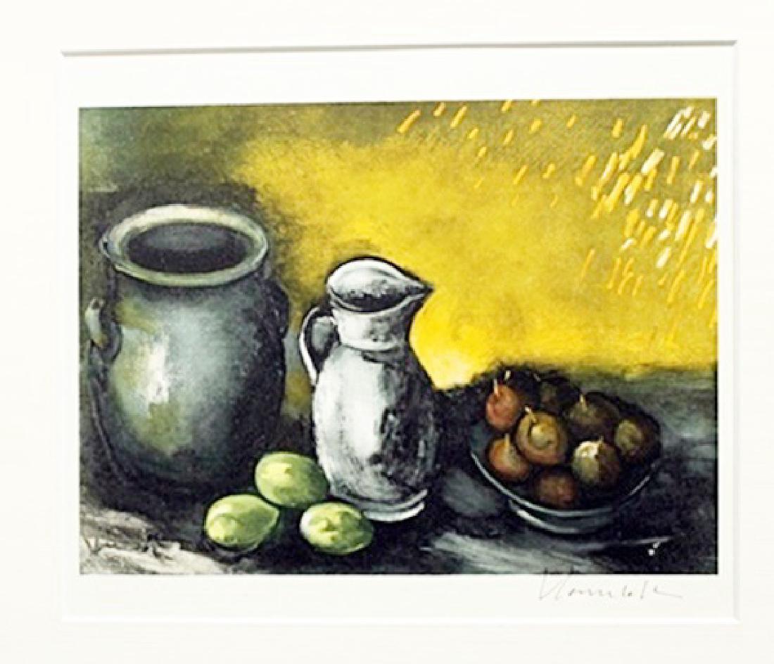 Still Life With Jugs - Maurice De Vlaminck - Lithograph: Lithograph by Maurice De Vlaminck. Maurice de Vlaminck was a French painter. Along with André Derain and Henri Matisse he is considered one of the principal figures in the Fauve movement, a group of