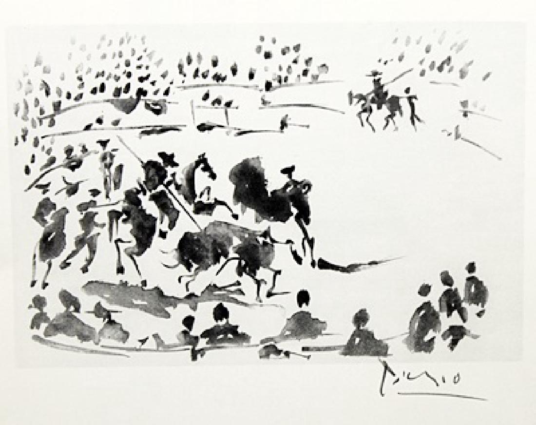 Signed Pablo Picasso - Drawing: Pablo Picasso bearing a signature. Pablo Picasso, was a Spanish painter, sculptor, printmaker, ceramicist, stage designer, poet and playwright who spent most of his adult life in France.