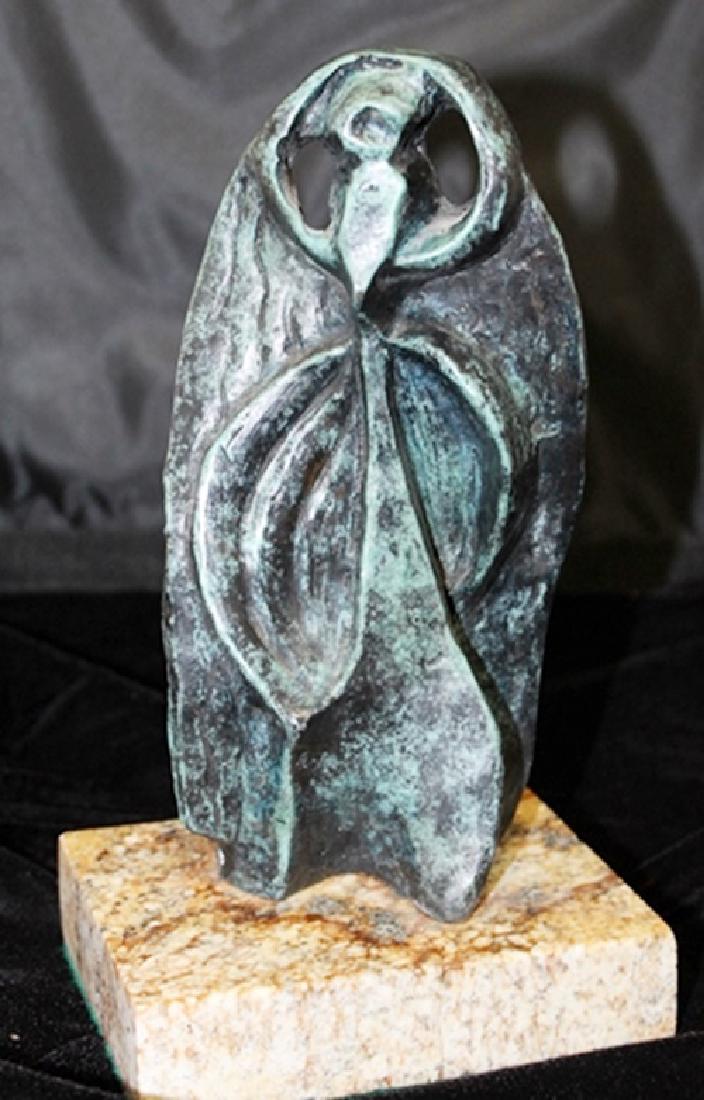 Bronze Sculpture - Alexander Archipenko: In our opinion a work from the artist’s model, originating in his circle and cast during his lifetime or shortly thereafter, in the manner of Alexander Archipenko, Bronze Sculpture on a Marble Base.