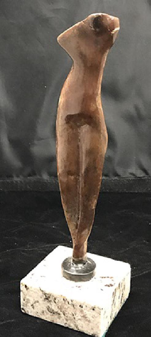 Bronze Sculpture - Alexander Archipenko: Old recast patina bronze sculpture Alexander Archipenko, bearing a signature in a limited edition. Bronze Sculpture on a Marble Base. Alexander Porfyrovych Archipenko was a Ukrainian-born American ava