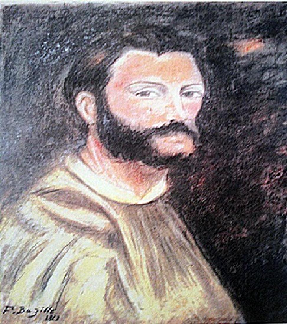 Frederic Bazille - Self Portrait: in the manner of Frederic Bazille "Self Portrait" Pastel on paper circa. 1868, private collection Approx. 19x13in. in the manner of Frederic Bazille was a French painter who helped found the Impressio
