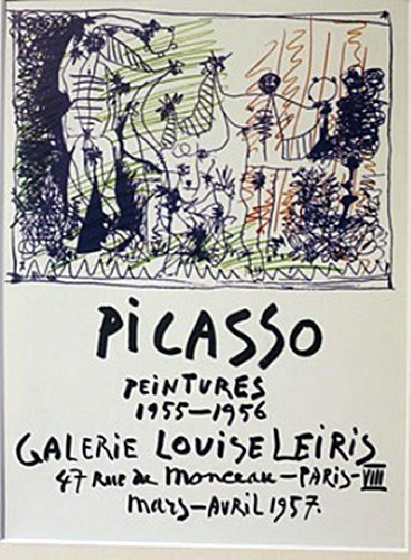 Galerie Louise leiris Lithograph - Picasso: Signed, authentic lithograph , approx. unframed size 13x10 .