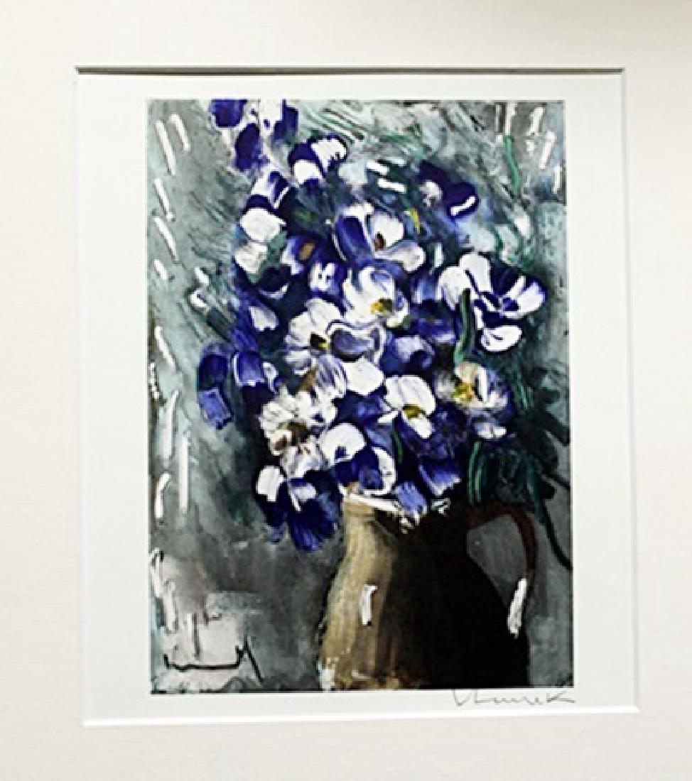 Flowers - Maurice De Vlaminck - Lithograph: Lithograph by Maurice De Vlaminck. Maurice de Vlaminck was a French painter. Along with André Derain and Henri Matisse he is considered one of the principal figures in the Fauve movement, a group of