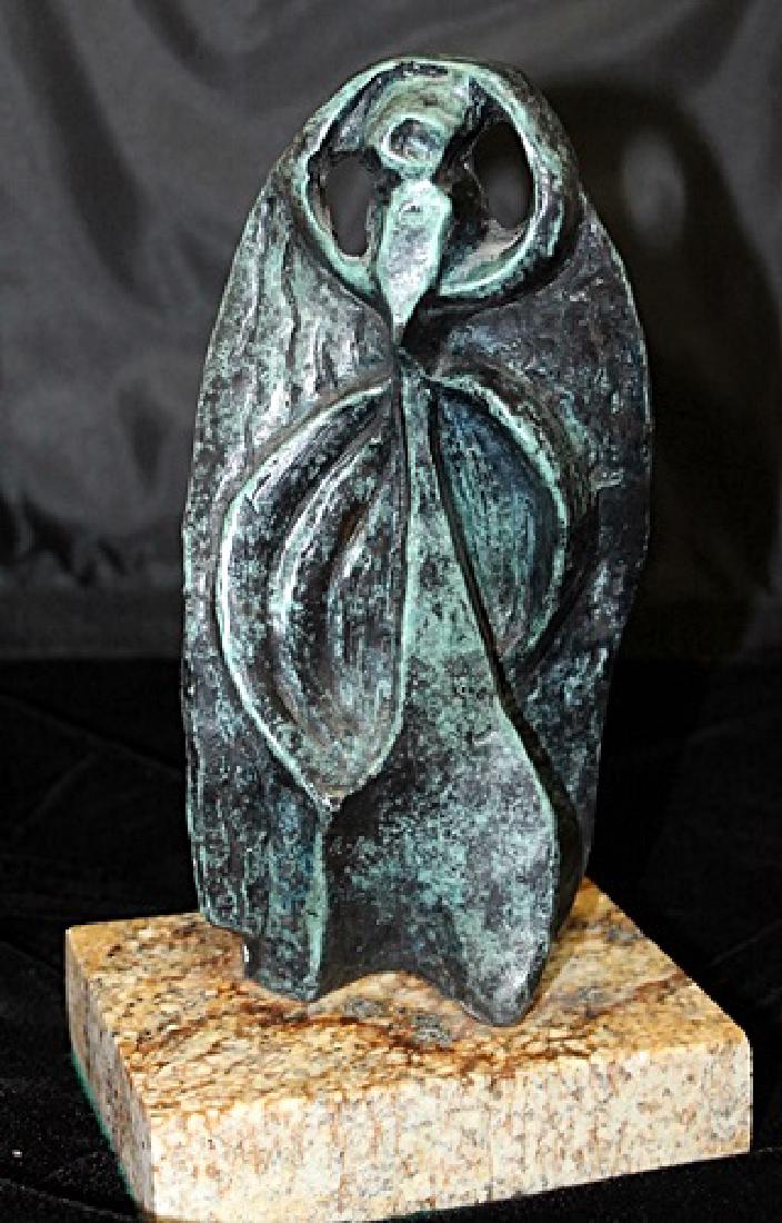 Bronze Sculpture - Alexander Archipenko: Old recast patina bronze sculpture Alexander Archipenko, bearing a signature in a limited edition. Bronze Sculpture on a Marble Base. Alexander Porfyrovych Archipenko was a Ukrainian-born American ava