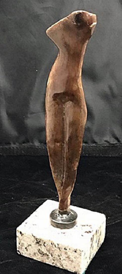 Bronze Sculpture - Alexander Archipenko: Old recast patina bronze sculpture Alexander Archipenko, bearing a signature in a limited edition. Bronze Sculpture on a Marble Base. Alexander Porfyrovych Archipenko was a Ukrainian-born American ava