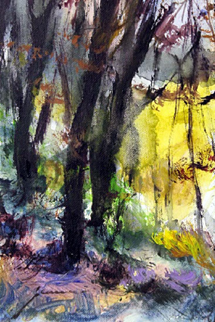 UNTITLED BY MICHAEL SCHOFIELD: ORIGINAL OIL ON CANVAS. Schofield was born in Florida 1947, but his family moved to California that same year. He began to paint and study watercolor in high school. Like most teenage boys, he was at