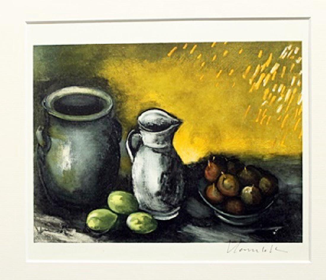 Still Life With Jugs - Maurice De Vlaminck - Lithograph: Lithograph by Maurice De Vlaminck. Maurice de Vlaminck was a French painter. Along with André Derain and Henri Matisse he is considered one of the principal figures in the Fauve movement, a group of