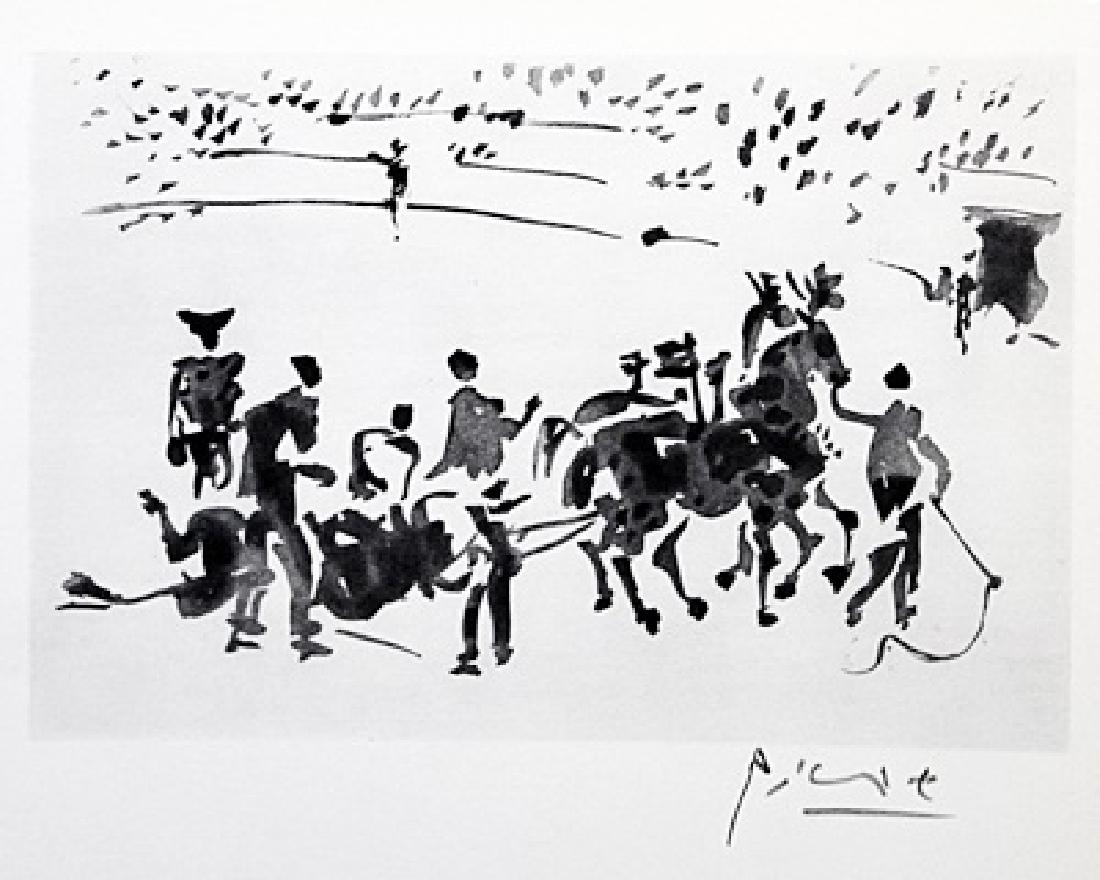 Signed Pablo Picasso - Drawing: Pablo Picasso bearing a signature. Pablo Picasso, was a Spanish painter, sculptor, printmaker, ceramicist, stage designer, poet and playwright who spent most of his adult life in France.