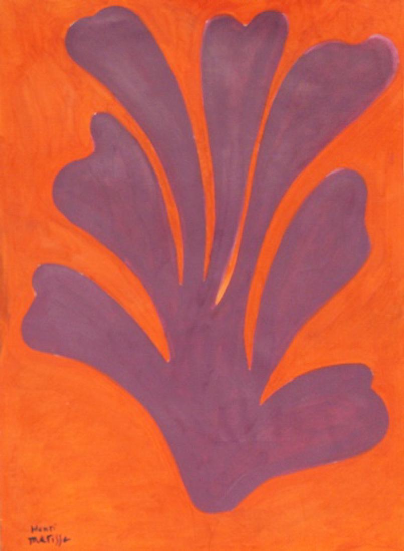 Untitled 1940' - Oil on Paper - Henri Matisse: Oil Painting on Paper, bearing the signature , in the manner of Matisse. Size Approx 19 x 14 Inches