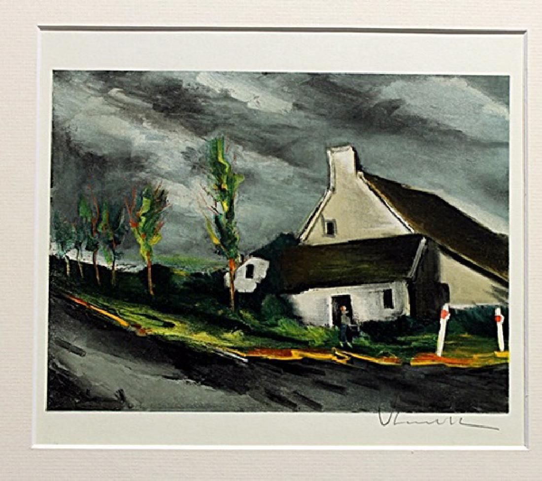 Maurice De Vlaminck - Lithograph: Lithograph by Maurice De Vlaminck. Maurice de Vlaminck was a French painter. Along with André Derain and Henri Matisse he is considered one of the principal figures in the Fauve movement, a group of