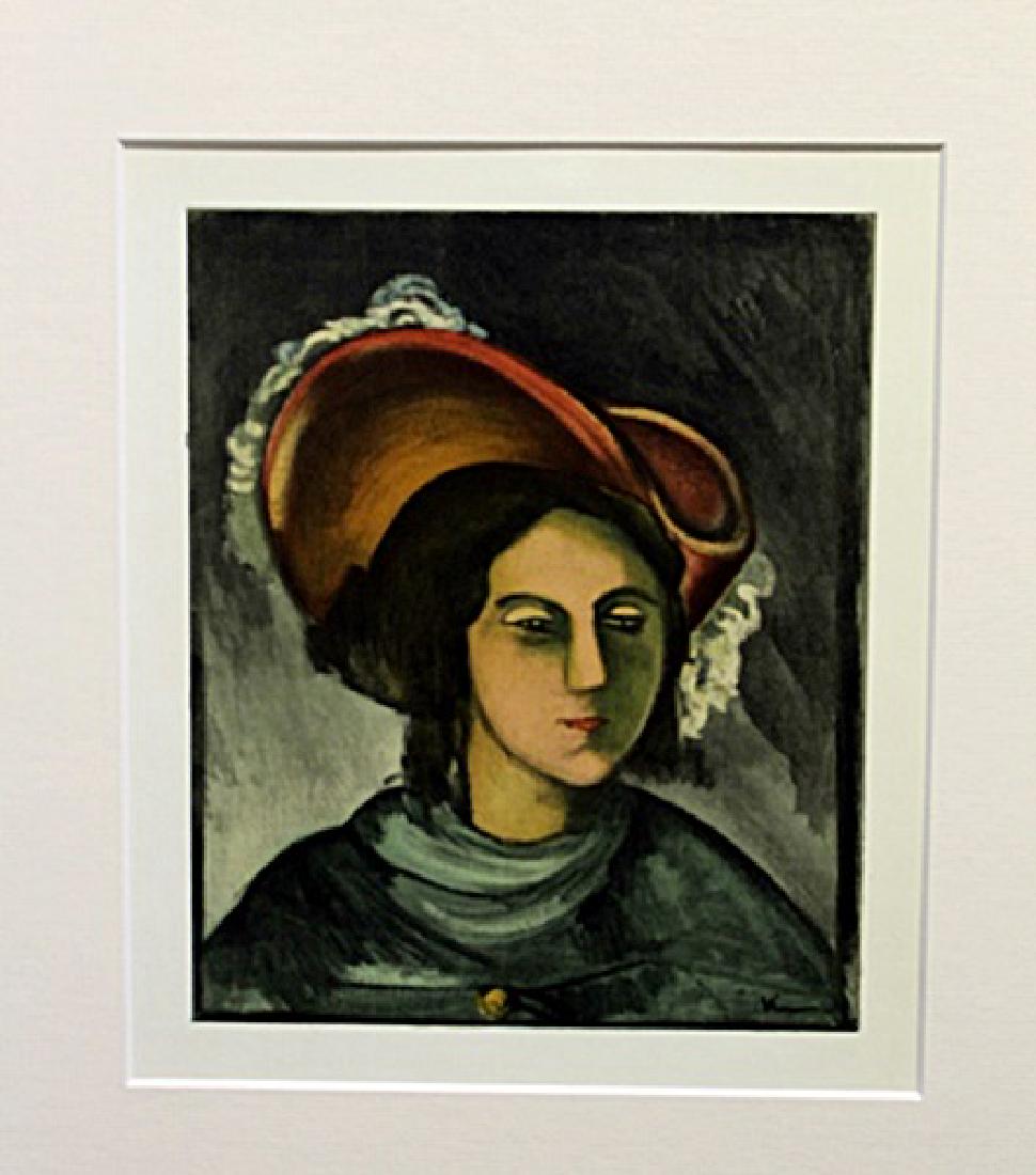 Madeleine - Maurice De Vlaminck - Lithograph: Lithograph by Maurice De Vlaminck. Maurice de Vlaminck was a French painter. Along with André Derain and Henri Matisse he is considered one of the principal figures in the Fauve movement, a group of