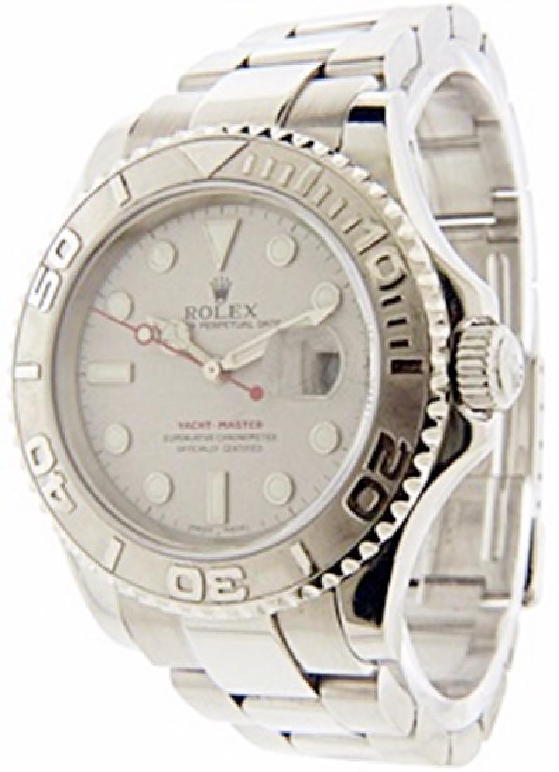 Mens Yacht Master Rolex Watch: Manufacturer: Rolex , Model Name: Yacht-Master , Model Number: 16622 , Gender: Mens , Circa 2001 , Condition: Pre-Owned Polished and Overhauled, Case: Stainless Steel 40mm Width , Movement: Automatic
