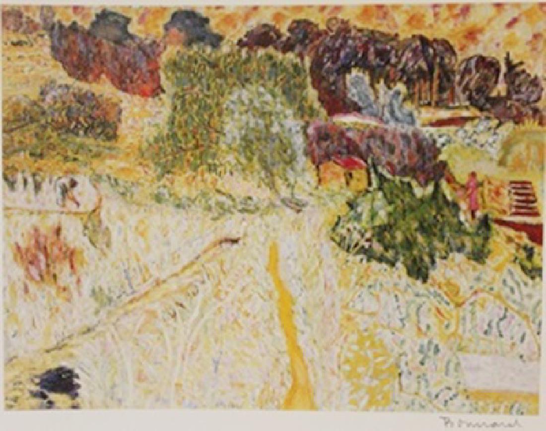 Farmland - Signed Lithograph - Bonnard: Pencil Signed authentic lithograph , approx. unframed size 14x11 .