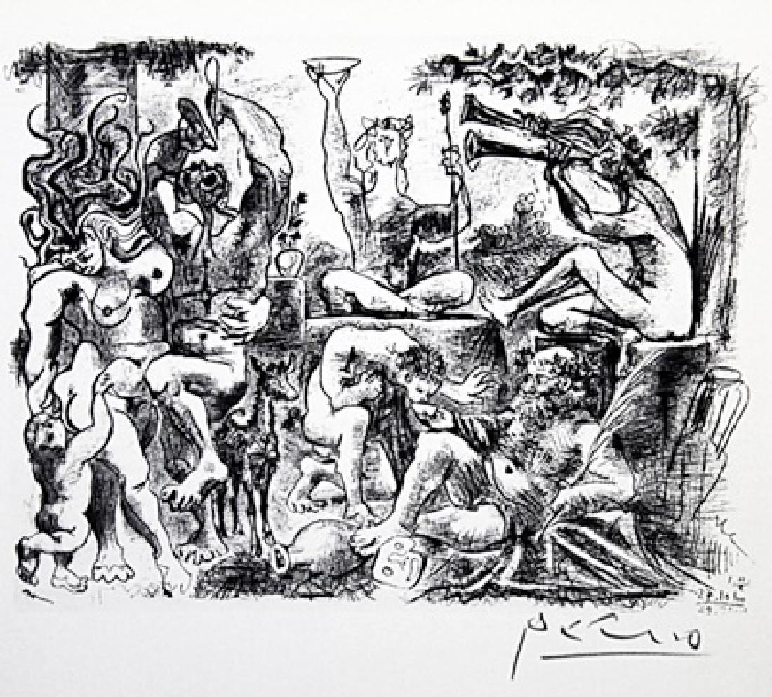 Signed Pablo Picasso - Drawing: Pablo Picasso bearing a signature. Pablo Picasso, was a Spanish painter, sculptor, printmaker, ceramicist, stage designer, poet and playwright who spent most of his adult life in France.