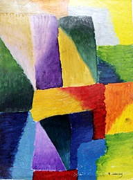 Hand Signed Oil Painting - Robert Delaunay