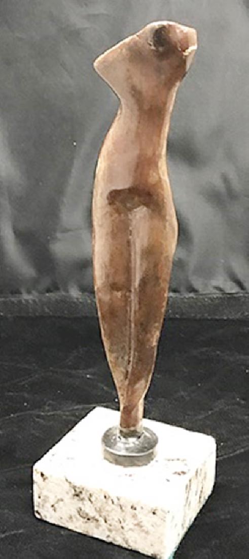 Bronze Sculpture - Alexander Archipenko: Old recast patina bronze sculpture Alexander Archipenko, bearing a signature in a limited edition. Bronze Sculpture on a Marble Base. Alexander Porfyrovych Archipenko was a Ukrainian-born American ava