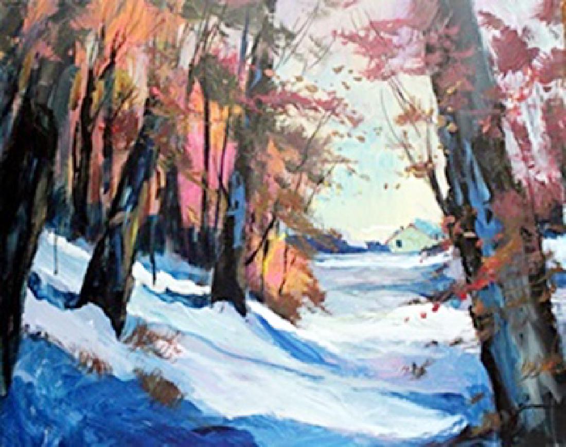 Original Oil Painting on Canvas - Michael Schofield: Original, Untitled, Oil Painting on Canvas, Double Signed, Michael Schofield , Size 30" x 24" In.Overall Condition: Excellent, Item comes on Stretcher Bars unless requested to be shipped in a MailingT