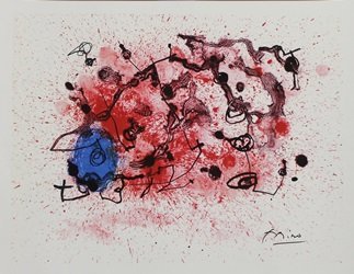 Lithograph By Joan Miro: Lithograph By Joan Miro, Plate Signed, Size Approx. 14 1/2 x 12 In. Joan Miro, (04/20/1893 - 12/25/1973) Was Catalan Spanish Painter, Sculptor and ceramicist born in Barcelona. He has been a significa