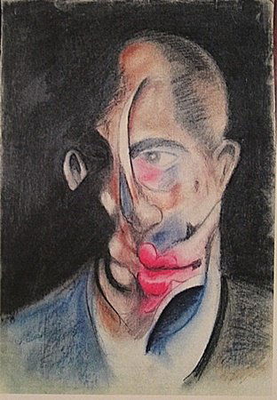 Francis Bacon - Self Portrait NO.2: Francis Bacon "Self Portrait NO.2" pastel on paper circa. 1960, private collection Approx. 19x13in. Francis Bacon produced some of the most iconic images of wounded and traumatized humanity in post-wa