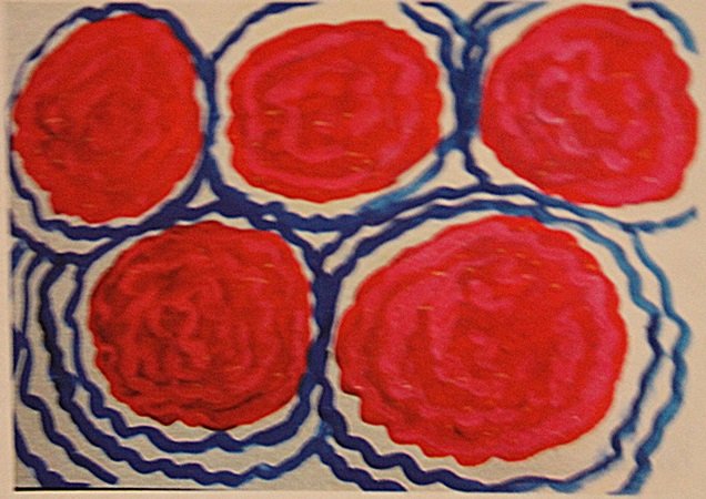 Cy Twombly - Roses: Cy Twombly "Roses" oil on paper circa. 1960, private collection approx. 11x16in. Although at first glance the graffiti-like scribbles and scratches of Cy Twombly's work might resemble art made by a na