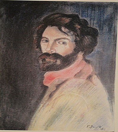 Frederic Bazille - Self Portrait: Frederic Bazille "Self Portrait" Pastel on paper circa. 1862, private collection Approx. 19x13in. Frederic Bazille was a French painter who helped found the Impressionist movement of the late 19th cen