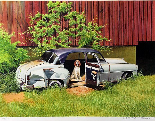Hand Signed Lithograph after William Nelson: Authentic Lithograph , Numbered, Bearing an Interpretive Hand Pencil Signature of the Artist, Approx. 21 1/2" " x 27 1/2" In.
