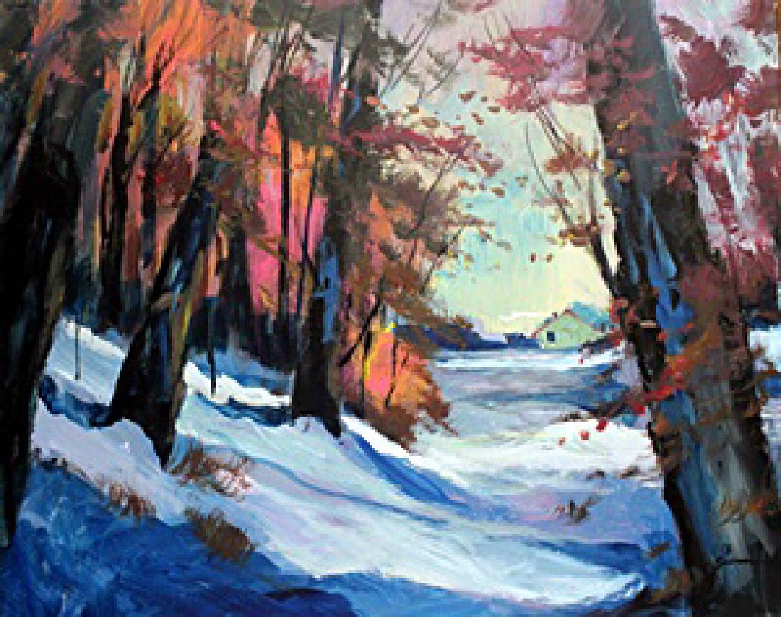 Original Oil Painting on Canvas - Michael Schofield: Original, Untitled, Oil Painting on Canvas, Double Signed, Michael Schofield , Size 30" x 24" In.Overall Condition: Excellent, Item comes on Stretcher Bars unless requested to be shipped in a MailingT