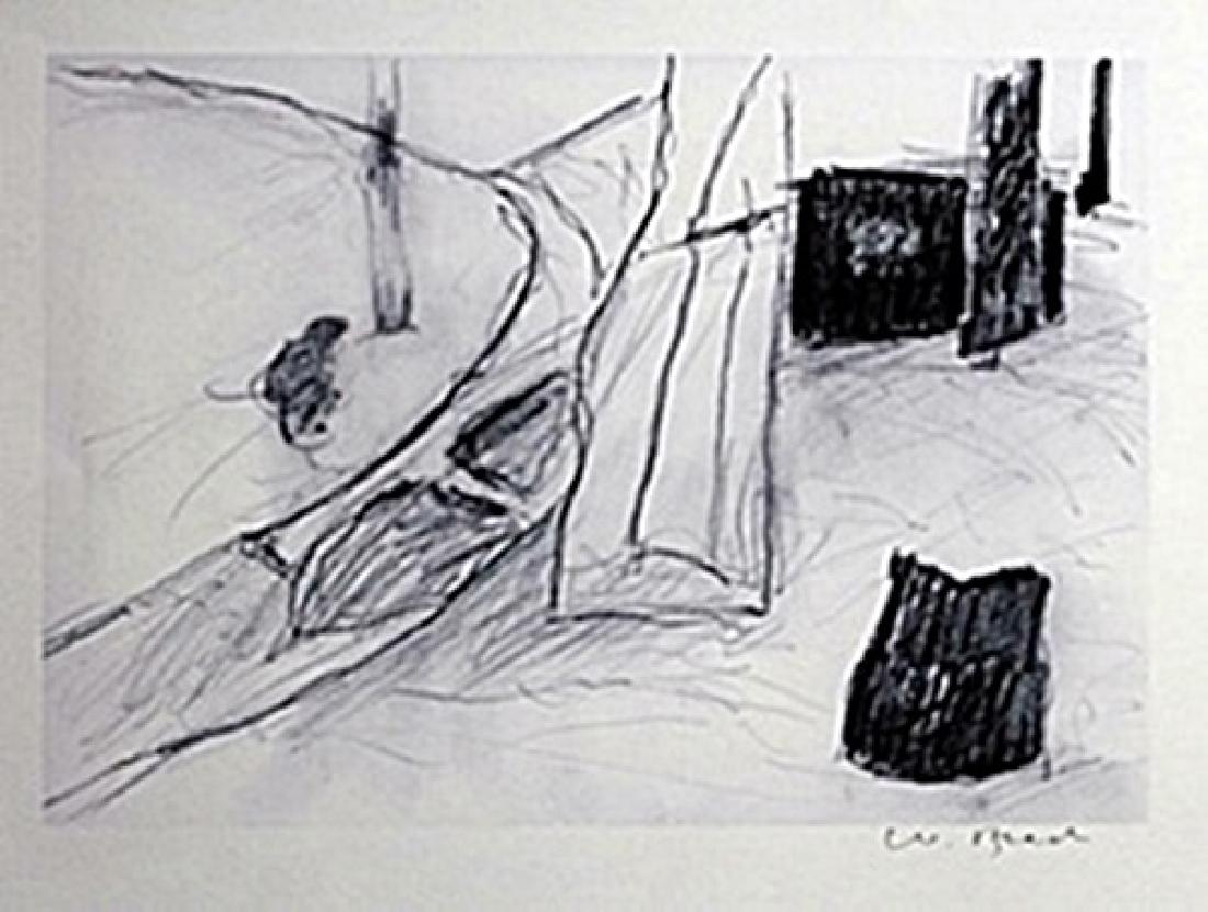 Lithograph William Brice: authentic lithograph William Brice, signed, size approx. 11 x 14 in.