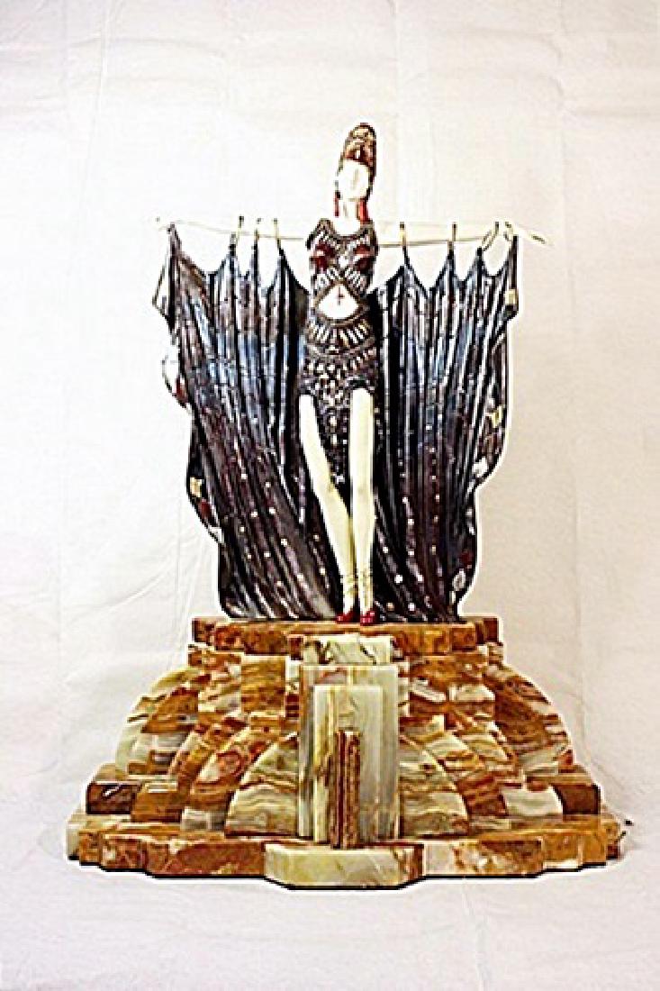 Signed Chiparus Bronze - Semiramus: Bearing the signature bronze art deco sculpture "Semiramus" by artist Chiparus. In our opinion a work from the artist’s model, originating in his circle and cast during his lifetime or shortly there