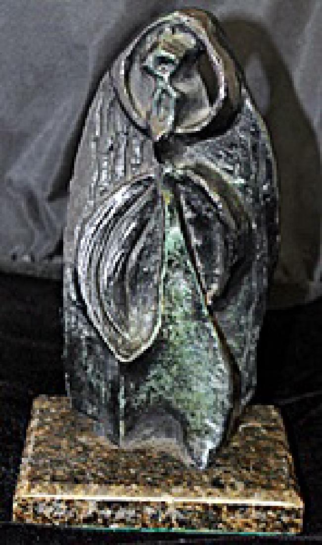 Signed Limited Edition Bronze Archipenko: Old recast patina bronze sculpture Alexander Archipenko, bearing a signature in a limited edition. Dimensions approx 12 x 5 x 5.