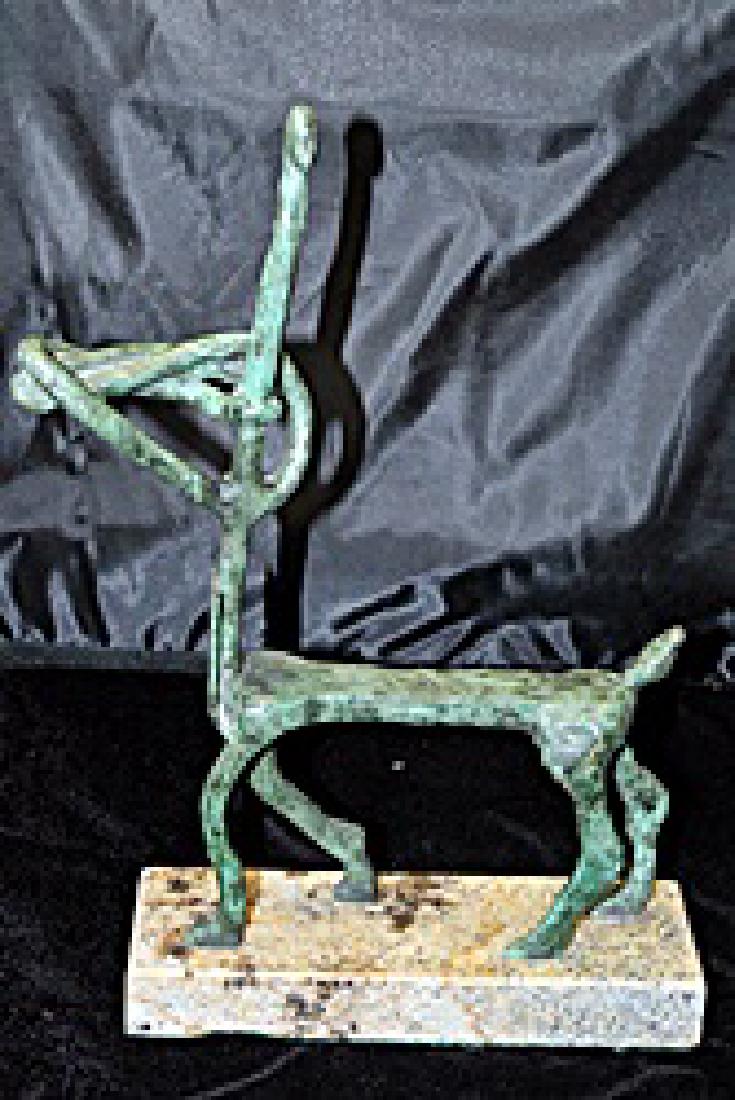 Signed Limited Edition Bronze Lipchitz: Old recast patina bronze sculpture Jacques Lipchitz, bearing a signature in a limited edition. Dimensions approx 10 x 11 x 7.