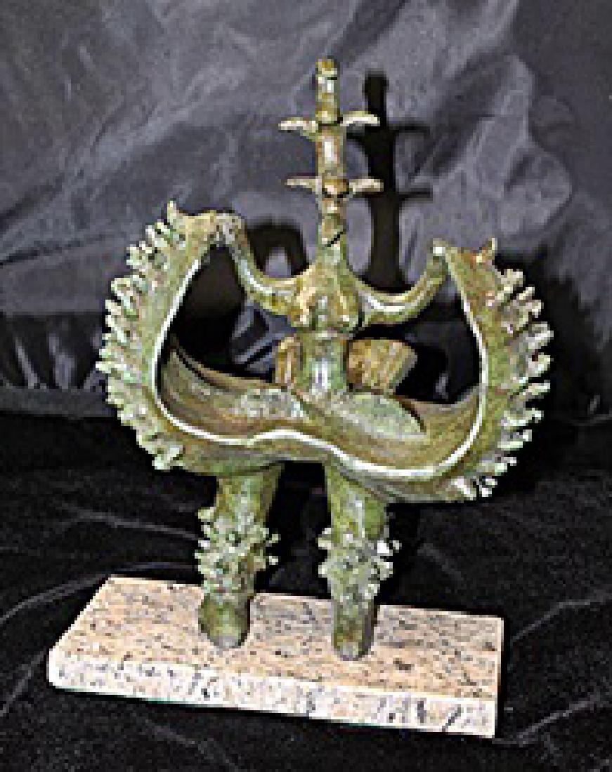 Signed Limited Edition Bronze Lipchitz: Old recast patina bronze sculpture Jacques Lipchitz, bearing a signature in a limited edition. Dimensions approx 10 x 11 x 7.