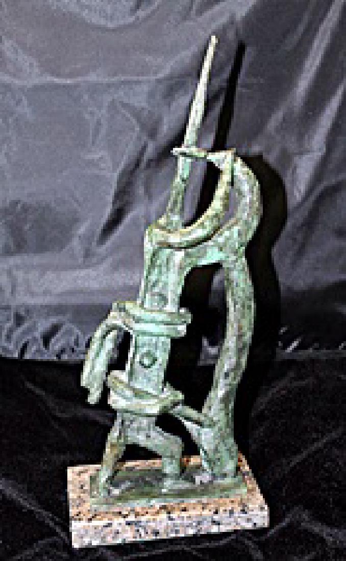 Signed Limited Edition Bronze Lipchitz: Old recast patina bronze sculpture Jacques Lipchitz, bearing a signature in a limited edition. Dimensions approx 19 x 7 x 7.