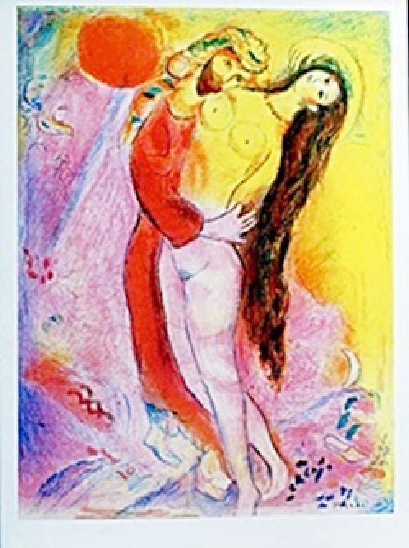 Lithograph Marc Chagall: authentic lithograph Marc Chagall, signed, size approx. 16 1/2 x 11 1/2 in. Marc Zakharovich Chagall (July 6th 1887 – March 28th 1985) "The quintessential Jewish artist of the twentieth century "Mar