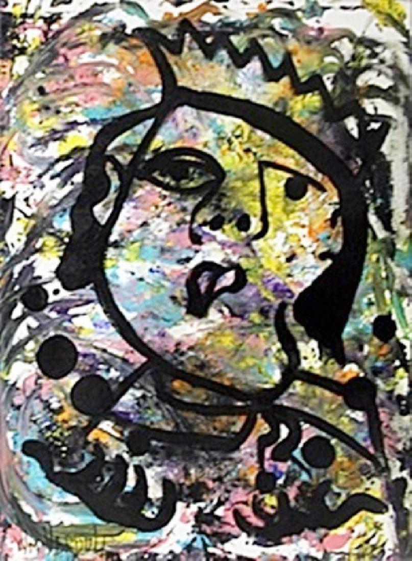 "Juggler" Original Oil Painting by William Verdult: Original Oil on Canvas, Hand Signed by the artist, Size Approx. 24" x 18" in. Born: April 7, 1939 in the Dutch town of Putte, Netherlands. Live/Active: North Dakota, New York, California Known For: Hi