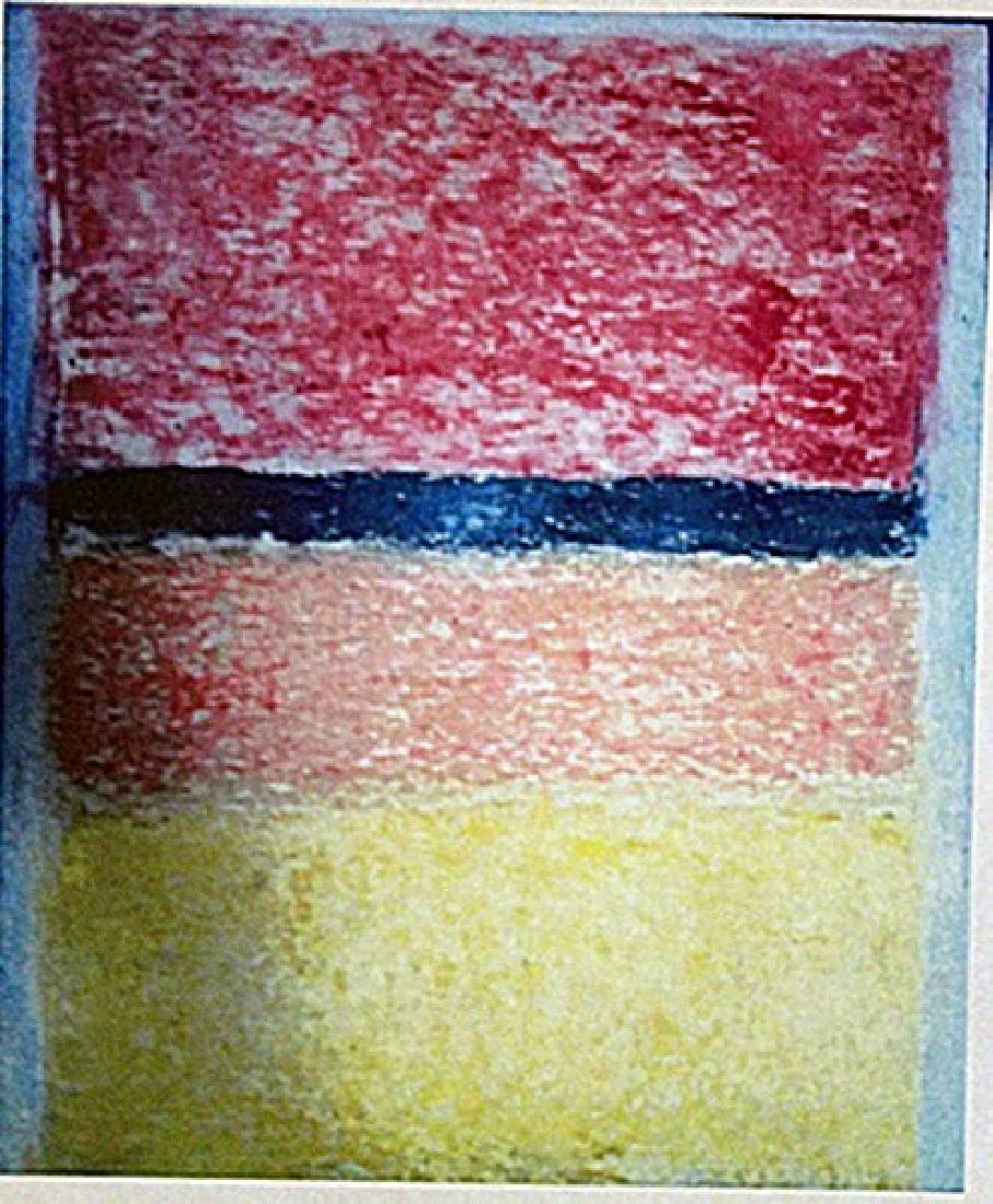Mark Rothko - NO. 67: In the manner of Mark Rothko "NO. 67" pastel on paper circa. 1955, private collection approx. 19x13in. A prominent figure among the New York School painters, In the manner of Mark Rothko moved through