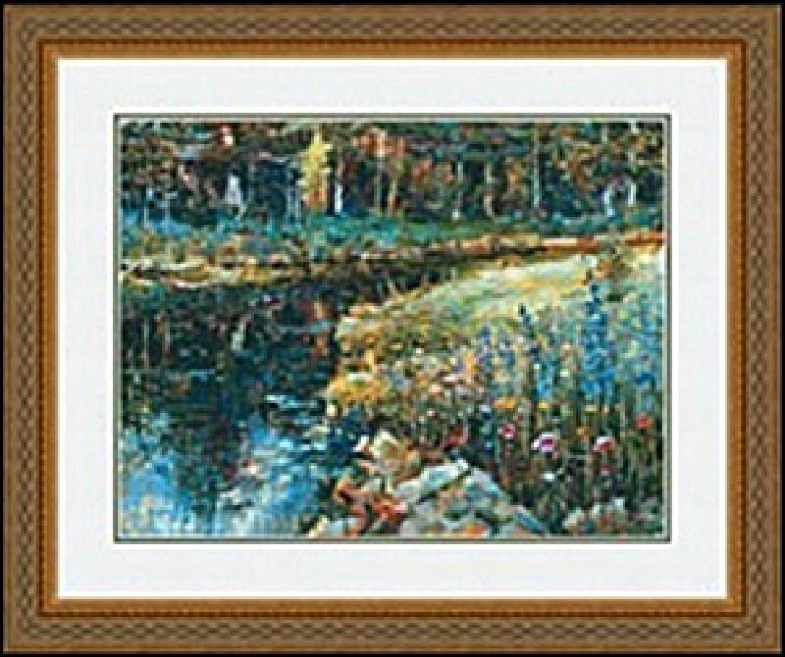 WILDERNESS WONDER LAU CHUN: authentic lithograph , IMAGE SIZE: 24X18 5/16" FRAMEDE SIZE: 34 9/16X28 7/8"