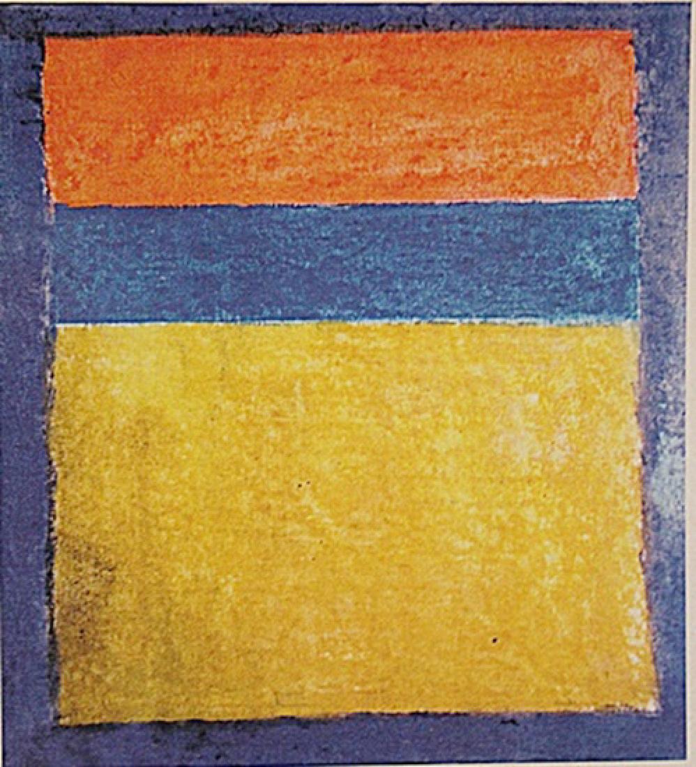 Mark Rothko - Orange,Yellow, And Blue: In the manner of Mark Rothko "Orange,Yellow, And Blue" pastel on paper circa. 1940, private collection approx. 19x13in. A prominent figure among the New York School painters, In the manner of Mark Rot
