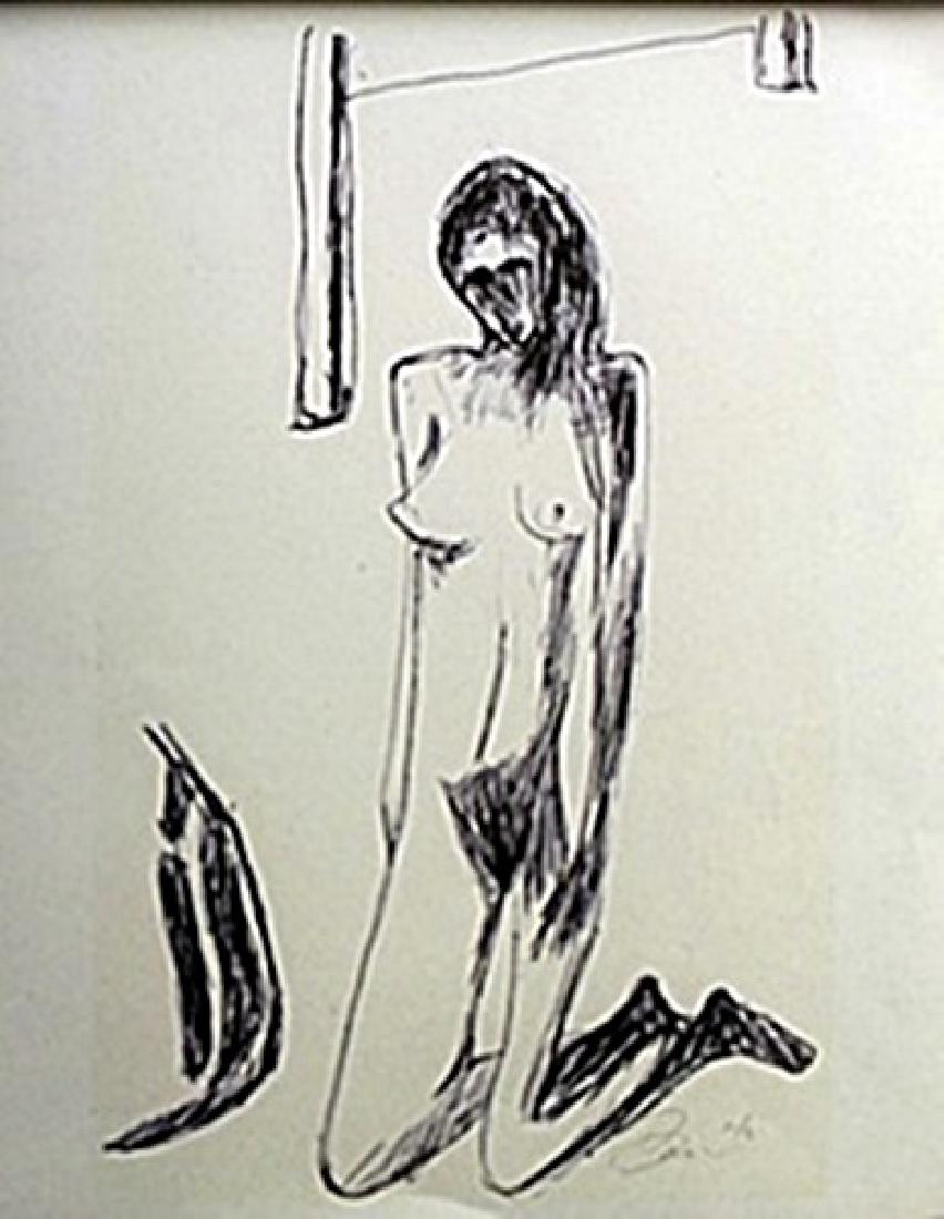 Lithograph William Brice: authentic lithograph William Brice, signed, size approx. 14 x 11 in.