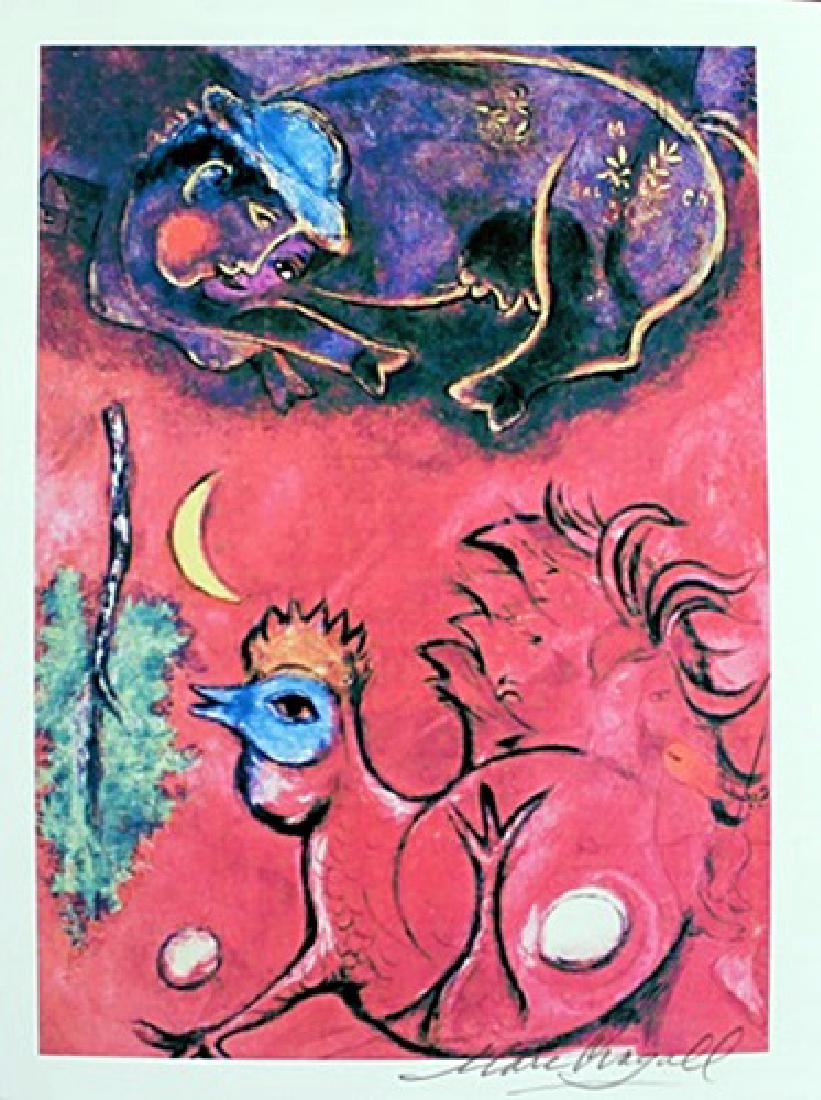 Lithograph By Marc Chagall: Lithograph By Marc Chagall, Signed by the Artist, Size Approx. 11 x 9 In. Marc Zakharovich Chagall (July 6th 1887 – March 28th 1985) "The quintessential Jewish artist of the twentieth century"Marc C